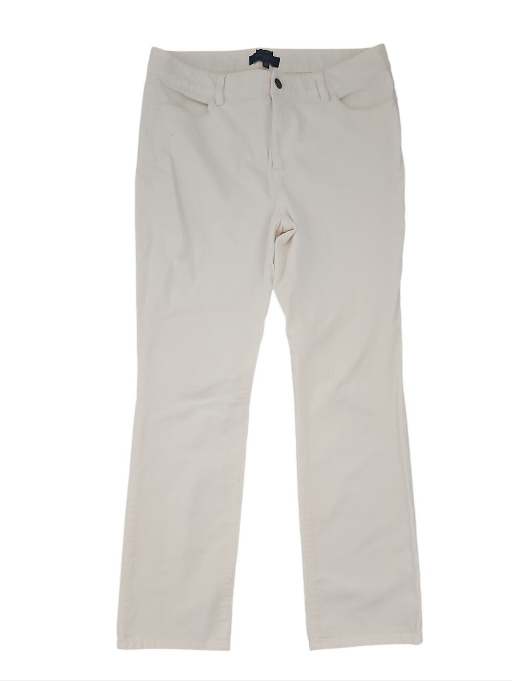 Talbots Heritage Cream Straight-Leg Corduroy Pants 12P